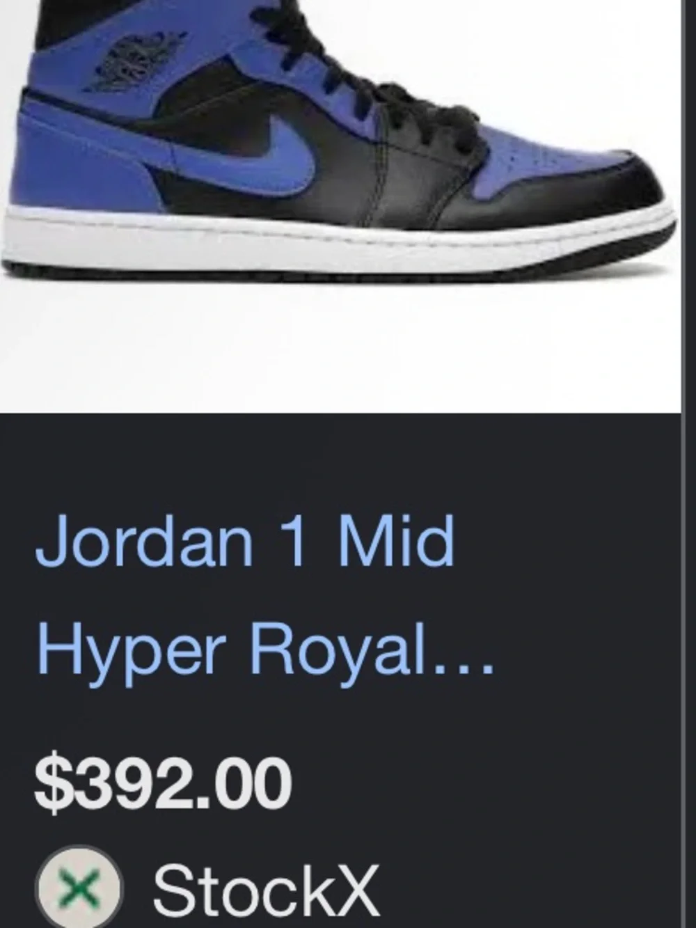 Jordan Men's Sneakers in Black & Royal Blue